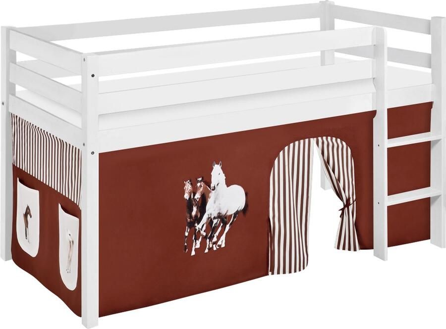 Lilokids Halfhoogslaper Paard Bruin met tent