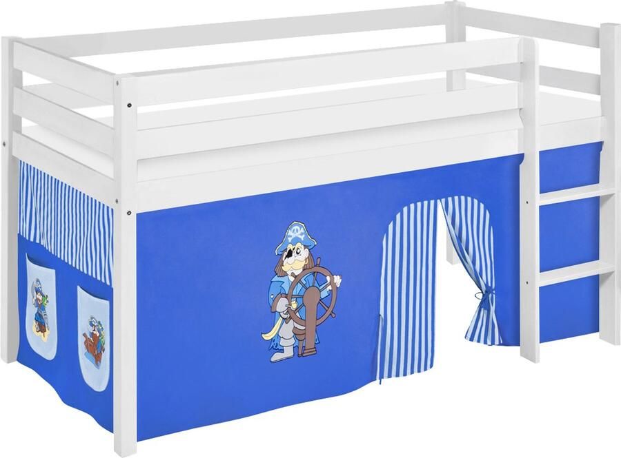 Lilokids Halfhoogslaper Piraat Blauw met tent