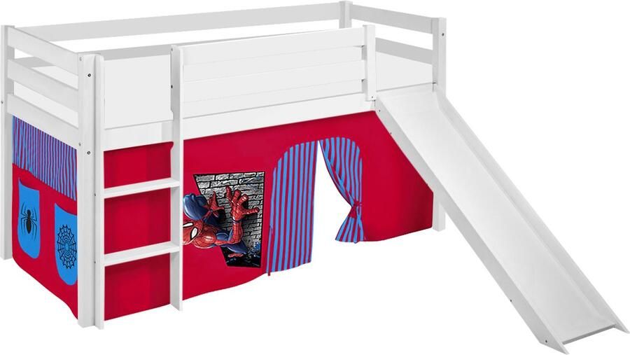 Lilokids Halfhoogslaper Spiderman met tent en glijbaan
