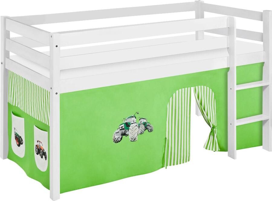 Lilokids Halfhoogslaper Tractor Groen met tent