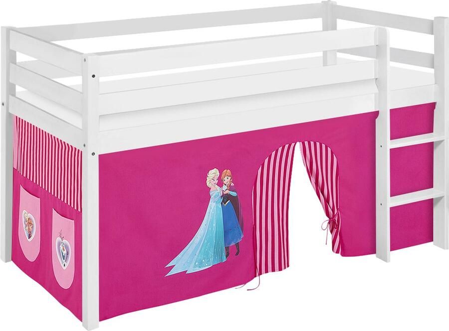 Lilokids Halfhoogslaper Frozen Roze met tent