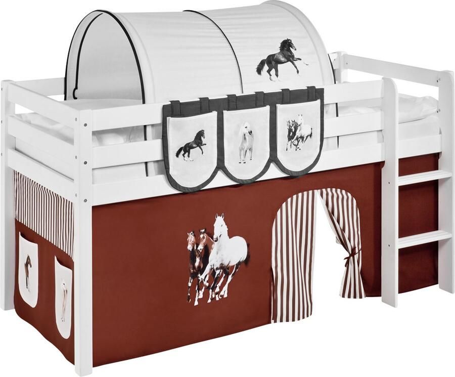 Lilokids Ondertent Paard Bruin voor halfhoogslaper