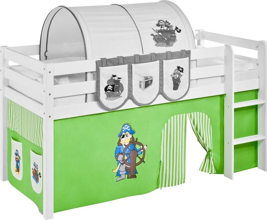 Lilokids Ondertent Piraat Groen voor halfhoogslaper