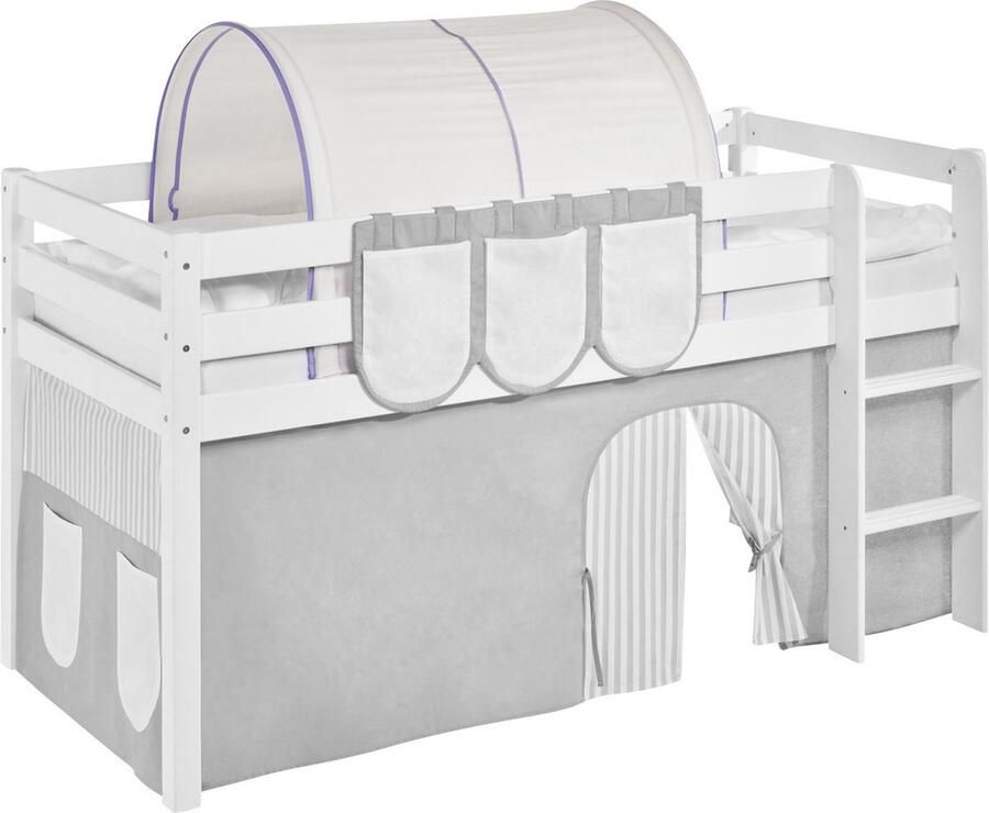 Lilokids Tunnel Lila Beige voor halfhoogslaper