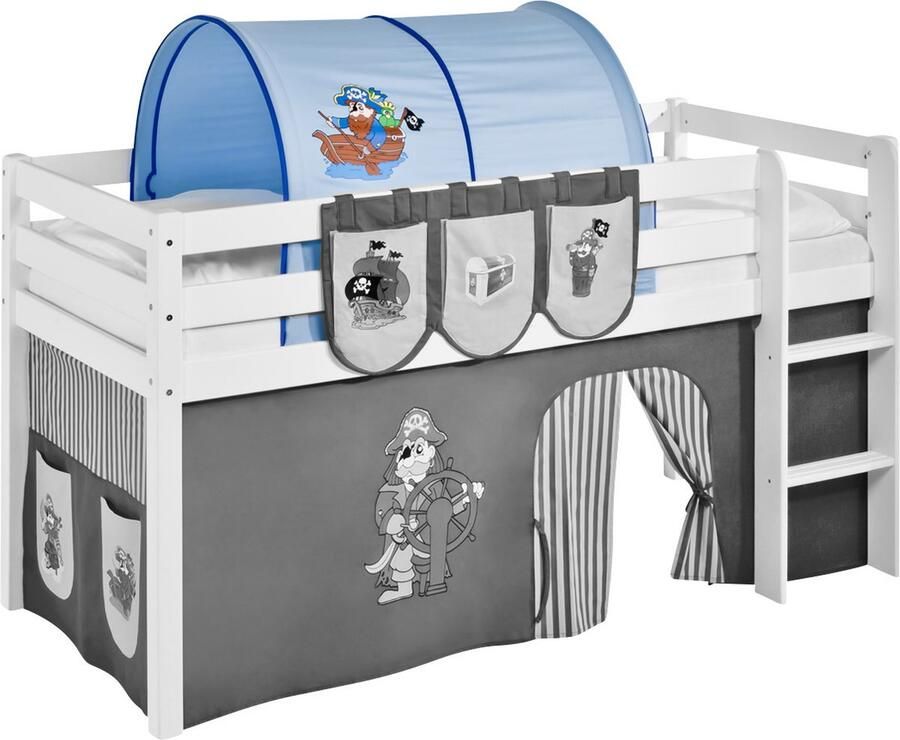 Lilokids Tunnel Piraat Blauw voor halfhoogslaper