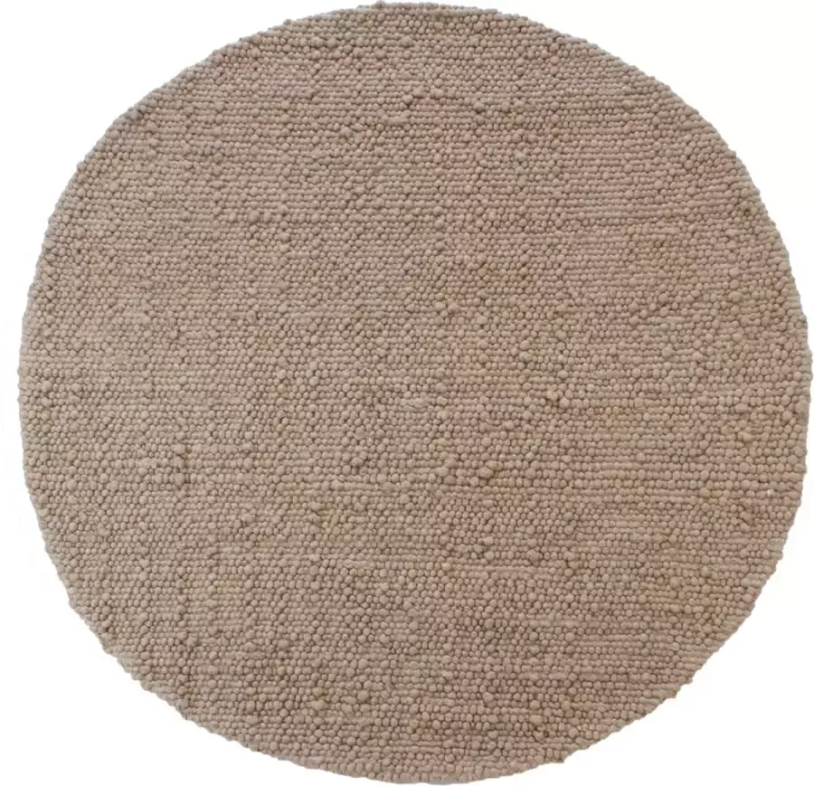 Lime-Light B.V. Lime-Light Vloerkleed Pebble rond 180 cm Beige