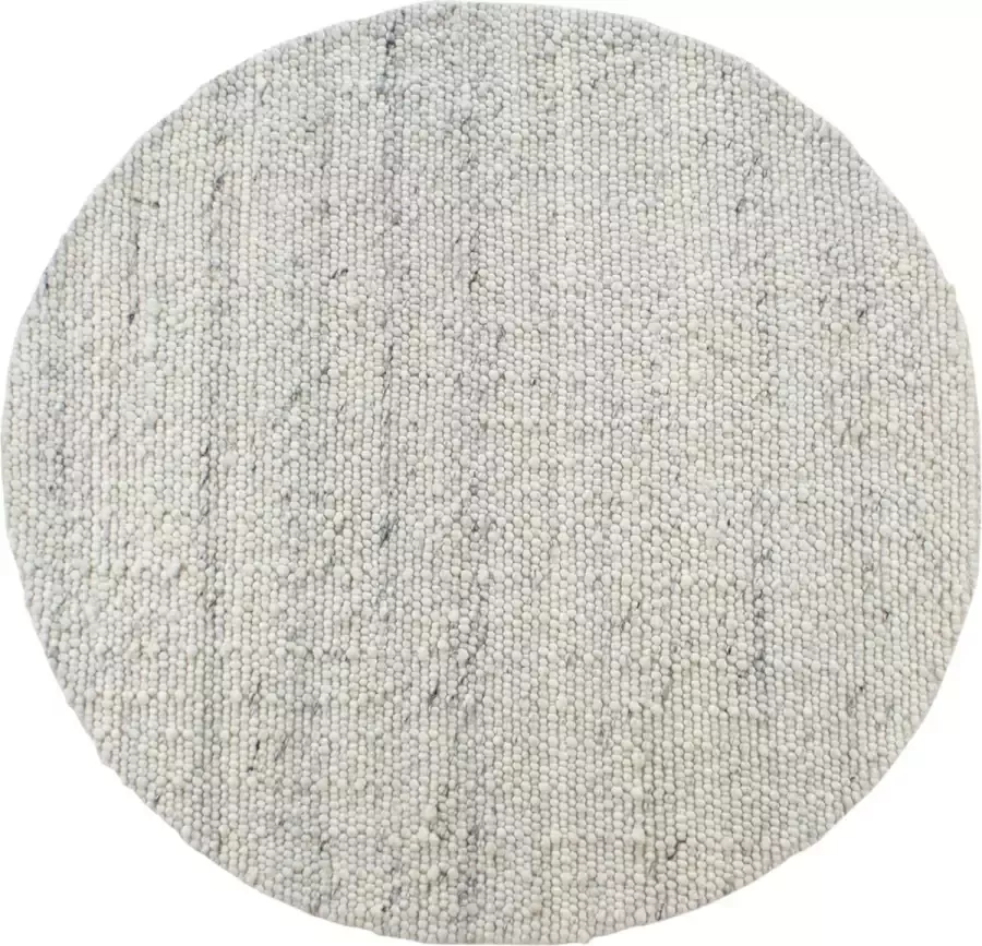 Lime-Light B.V. Lime-Light Vloerkleed Pebble Rond 180cm Naturel- Wol