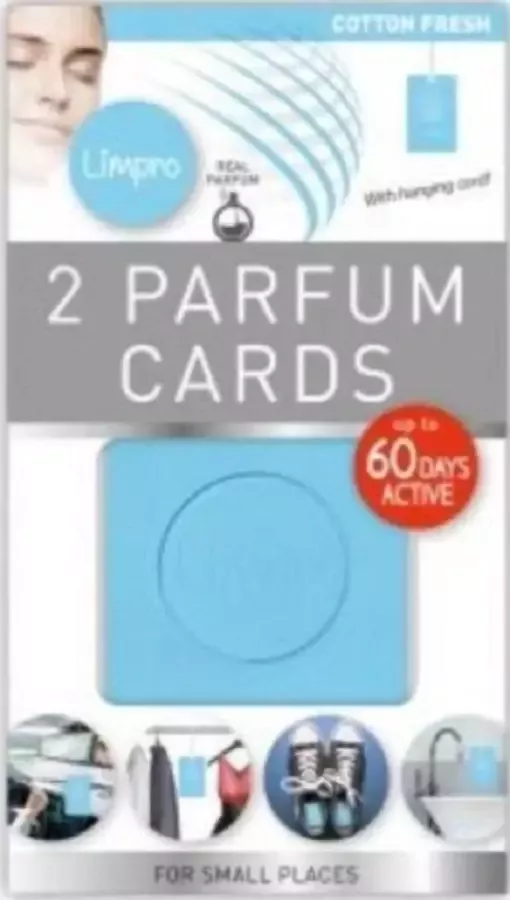 Limpro Geurzakjes (Cotton Fresh) Kleding Geurzakje Inclusief Ophanghaak Kast Parfum met Hanger Haak Kamer Luchtverfrisser Hangers Auto Lucht Verfrisser -Schoen Verfrisser 6 Verschillende Geuren Geurzakje Geurkaart - Foto 1