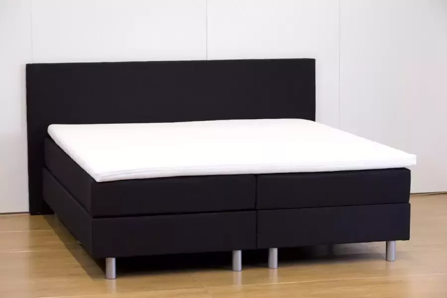Lina Dreams TipTopBedden Boxspring AMSTERDAM 160x220 incl. hoofdbord matras en topper Zwart