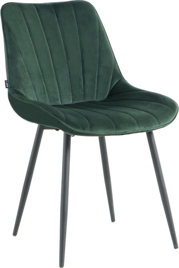Lina Alfa Eetkamerstoel Groen Velvet
