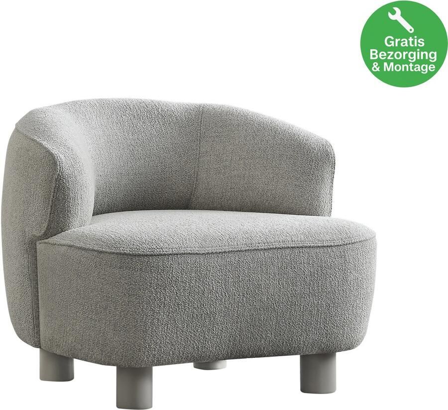 Lina Bonny Bankstel Grijs Zitsbank Linnen Gratis Bezorging en Montage - Foto 2