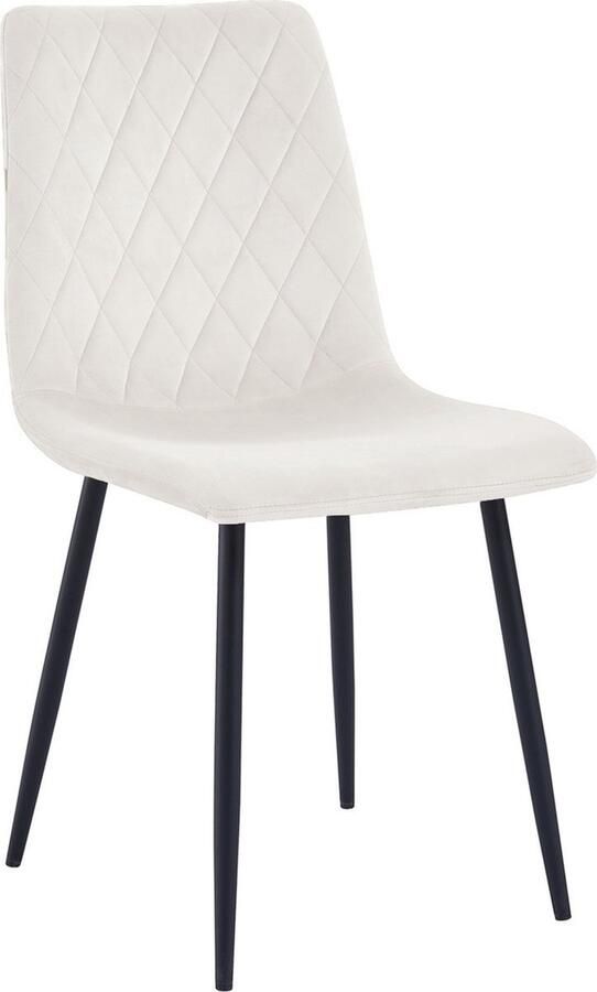 Lina Elisia Eetkamerstoel Creme Velvet - Foto 2