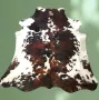 Lindian Style Grote Koeienhuid 220x210 vloerkleed Bruin zwart wit Normandische Tricolore T.206 - Thumbnail 4