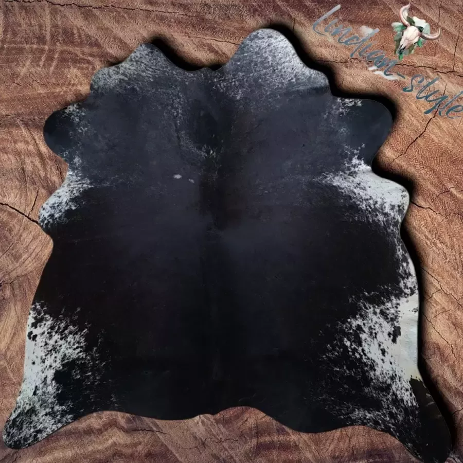 Lindian Style SALE Koeienhuid 200x180 vloerkleed B.25 Zwart wit - Foto 3