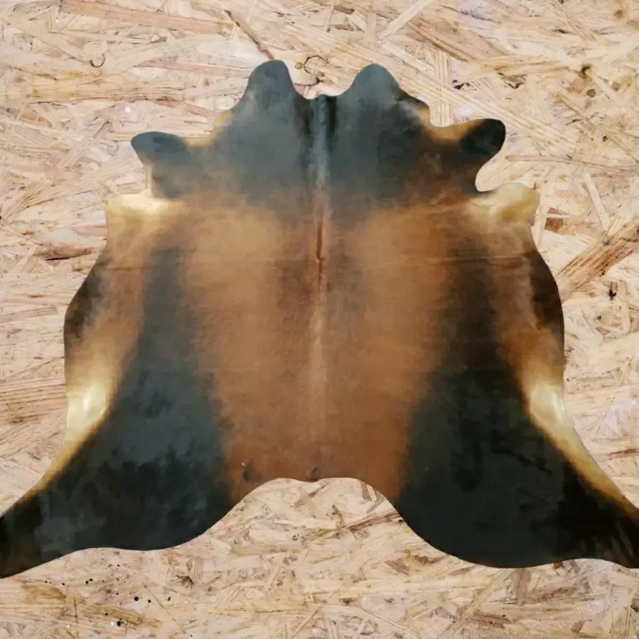 Lindian Style Grote Koeienhuid 220x210 vloerkleed Bruin zwart wit Normandische Tricolore T.206 - Foto 5