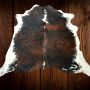Lindian Style Koeienhuid Tricolor vloerkleed Bruin wit 220X210 T.408 - Thumbnail 2