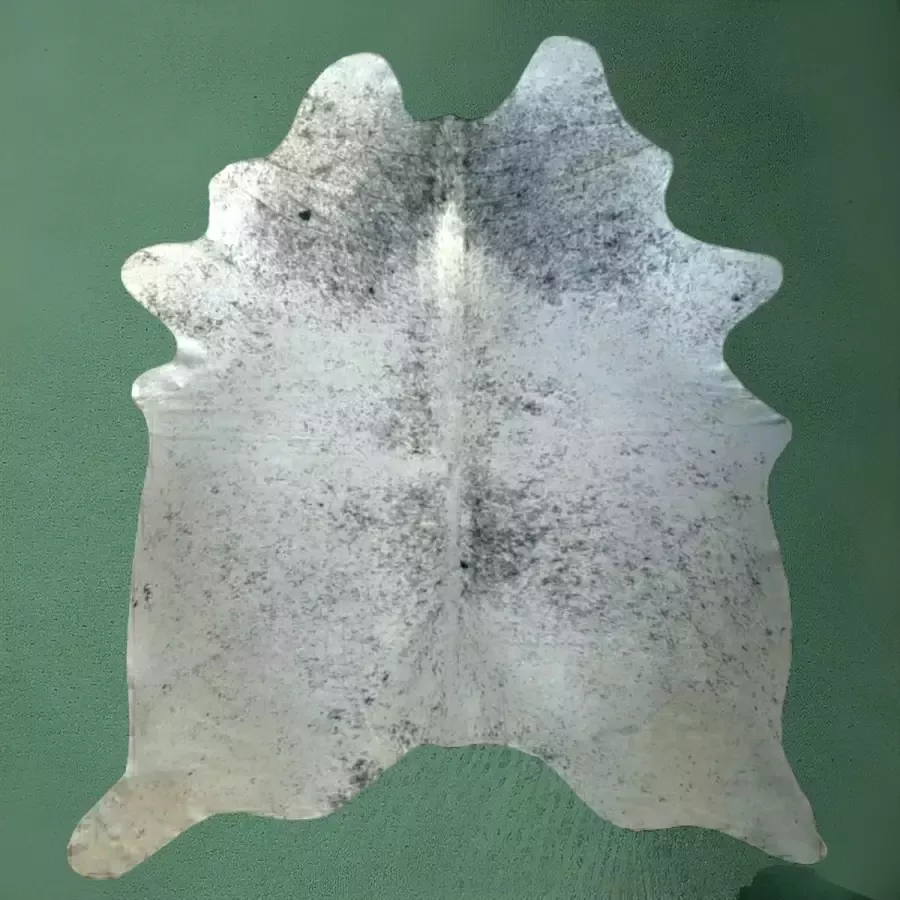 Lindian Style SALE Koeienhuid 210x210 vloerkleed Grijs wit J.12 - Foto 2