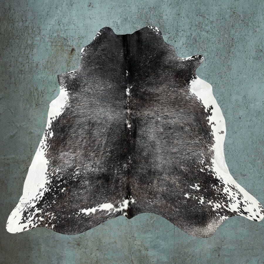 Lindian Style Koeienhuid 220x200 vloerkleed grijs bruin wit A.27 - Foto 2