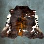 Lindian Style Koeienhuid vloerkleed 230 x 220 Tricolor Normandiër Bruin wit zwart T.116 - Thumbnail 2