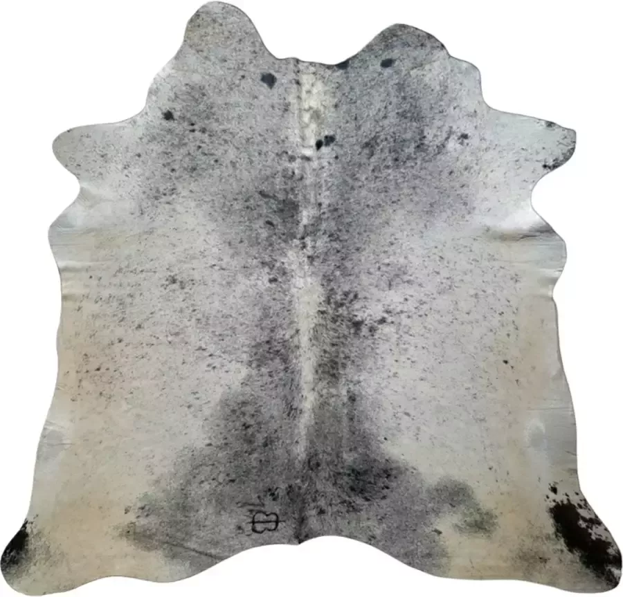 Lindian Style 200X200 Koeienhuid vloerkleed Grijs wit beige J.4 stempel - Foto 2