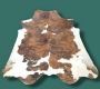 Lindian Style Tricolore Koeienhuid 240x230 vloerkleed bruin wit zwart Normandische T.200 - Thumbnail 3
