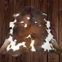 Lindian Style XL Koeienhuid 230x210 Bruin wit zwart Tricolor Normandier vloerkleed T.108 - Thumbnail 3