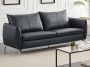 LINEA SOFA Driezitsbank van leer Zwart LADOGA L 212 cm x H 90 cm x D 90 cm - Thumbnail 1