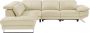 LINEA SOFA Elektrische relaxzitbank met hoek links van beige vaarsleer PUNO II L 299 cm x H 76 cm x D 239 cm - Thumbnail 2