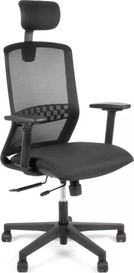 Linea Tekna 01 PT Bureaustoel Ergonomisch EN1335 Met hoofdsteun Multi verstelbaar- Zwart