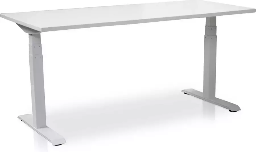 Multi Ratio Zit-sta bureau elektrisch verstekbaar MRC PRO NEN-EN 527 120 x 80 cm wit Memory bediening + USB! 150KG draagkracht!