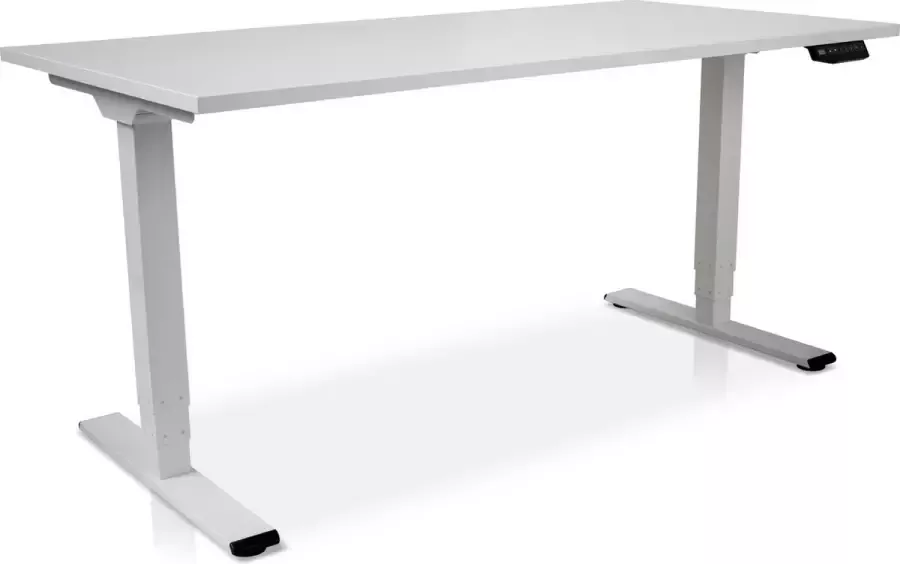 Lineaflex MRC Zit-sta bureau elektrisch verstelbaar MRC COMFORT NEN-EN 527 160 x 80 cm frame wit blad wit - Foto 1