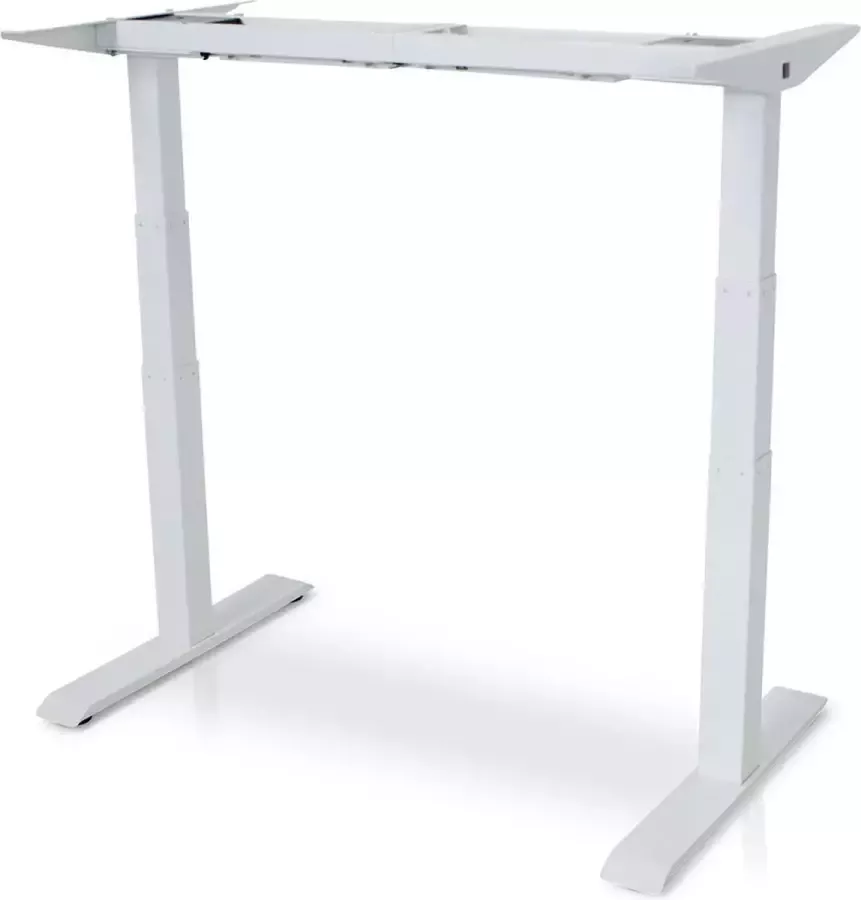 Lineaflex MRC Zit-sta bureau frame elektrisch model MRC NEN-EN 527 Telescopisch 120 t m 180 cm Wit Extra hoog tot 130 cm memory functie met USB 150kg draagvermogen