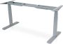 Lineaflex MRC Zit-sta bureau Los frame elektrisch MRC PRO NEN-EN 527 Telescopisch 120 t m 180 cm Aluminium Extra hoog tot 130 cm Met memory bediening en fast charging USB 150kg draagvermogen - Thumbnail 1