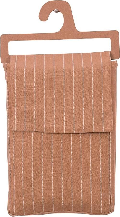 Linen & More Pinstripe Tafelkleed Textiel cafe bruin 140x300cm