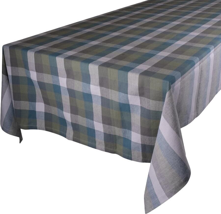 Linen & More Tafelkleed 'Broad Check' (140cm x 300cm Multi)
