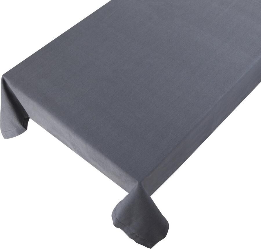 Linen & More Tafelkleed 'Indi' (140cm x 250cm Grey)