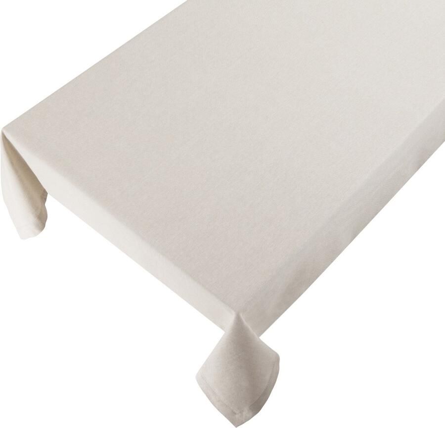 Linen & More Tafelkleed 'Indi' (140cm x 250cm Ivory)