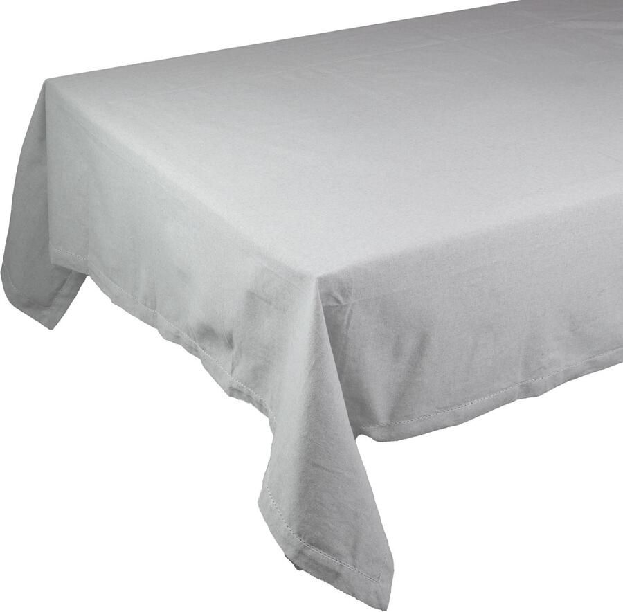 Linen & More Tafelkleed 'Nena' (140cm x 250cm Water Green)