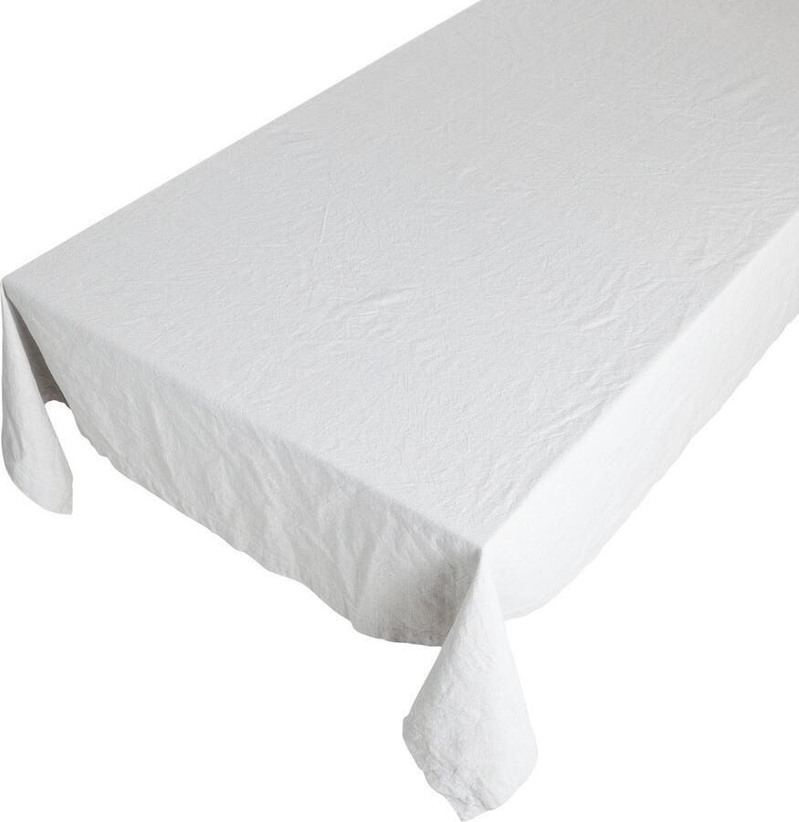 Linen & More Tafelkleed 'Sara' (140cm x 250cm Silver Grey)