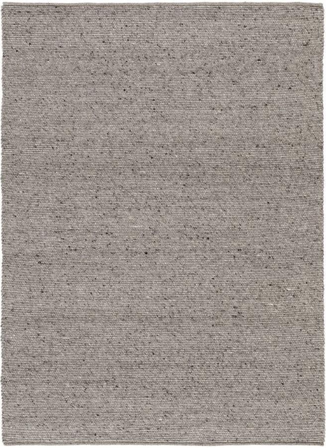 Lino Pure Grey Vloerkleed 140x200cm Grijs Handgeweven Wollen Luxe Tapijt 100% Viltwol 12mm dik 2 8kg m² Tapijt Woonkamer Laagpolig vloerkleed Tapijt Slaapkamer Tapijt Eetkamer
