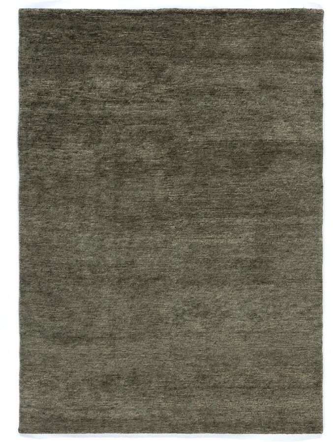 Lino Heritage Green Tapijt 250x300cm Handgeknoopt Hoogpolig Vloerkleed van Pure Wol 100% Handgesponnen Wol – 4 5 kg m² 57.800 knopen m² 15mm dik Luxueus Tapijt voor Woonkamer Slaapkamer Hal of Eetkamer Design Vloekleed