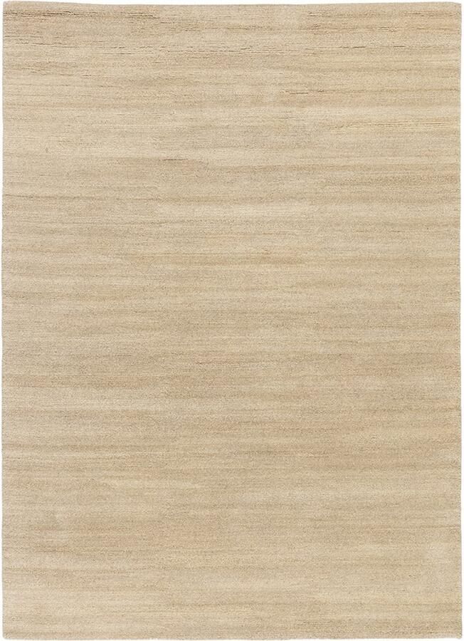 Lino Heritage Sand Tapijt 170x240cm Handgeknoopt Hoogpolig Vloerkleed van Pure Wol 100% Handgesponnen Wol – 4 5 kg m² 57.800 knopen m² 15mm dik Luxueus Tapijt voor Woonkamer Slaapkamer Hal of Eetkamer Design Vloekleed