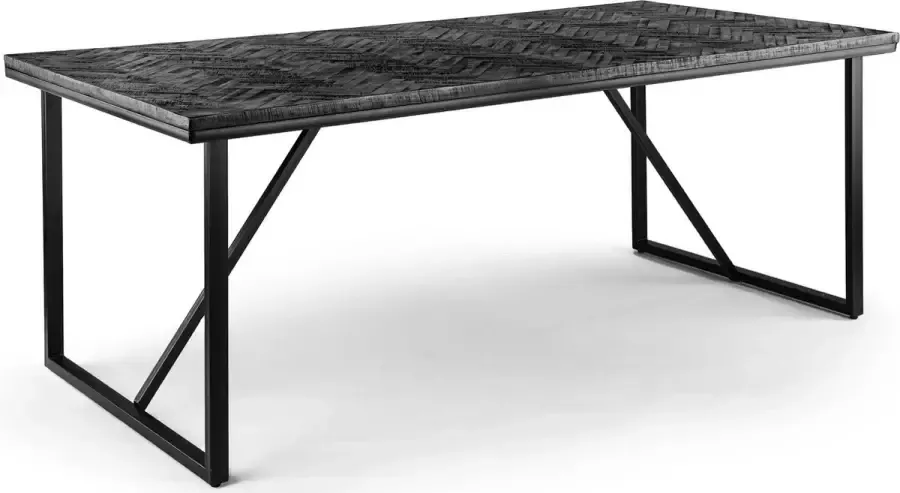 Lion Design Lions Design Black Herringbone Eetkamertafel 200 cm