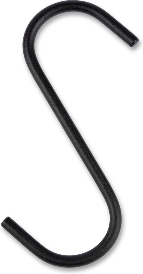 LIROdesign S-haak zwart Kapstokhaak Metalen S haak