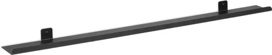 LIROdesign Metalen Wandplank zwevend Wandrek Zwart 75CM