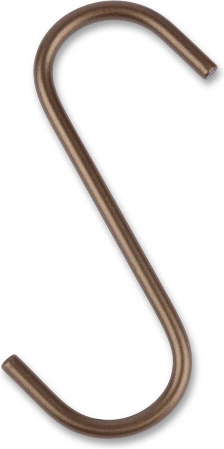 LIROdesign S-haak brons Kapstokhaak Metalen S haak Set van 5 stuks