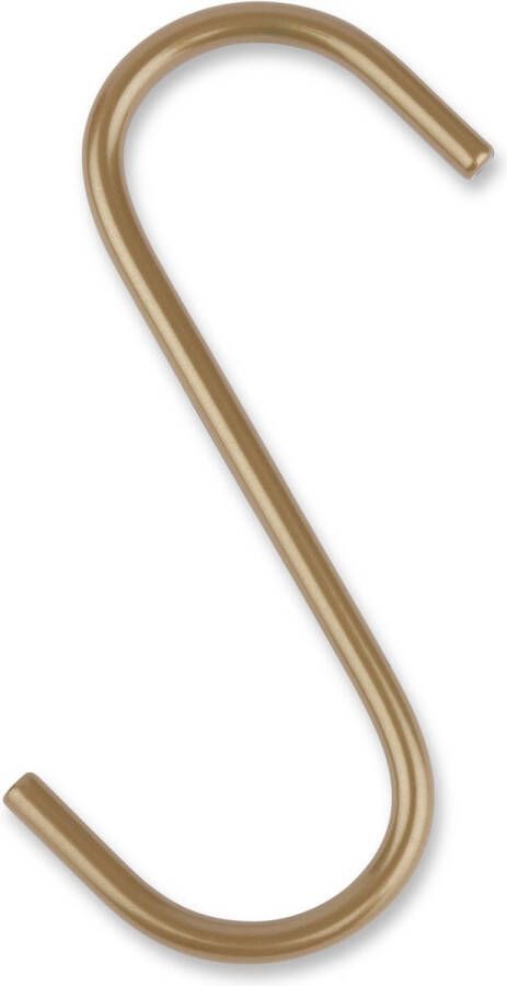 LIROdesign S-haak goud Kapstokhaak Metalen S haak Set van 5 stuks
