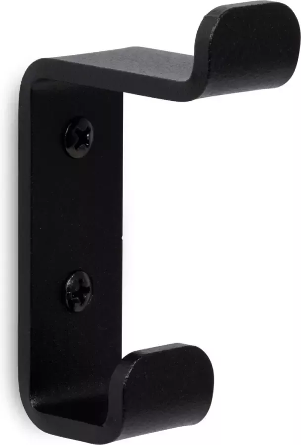 Metaalshopper.nl LIROdesign Wandhaak Zwart Kapstok Kledinghaak Kapstokhaak