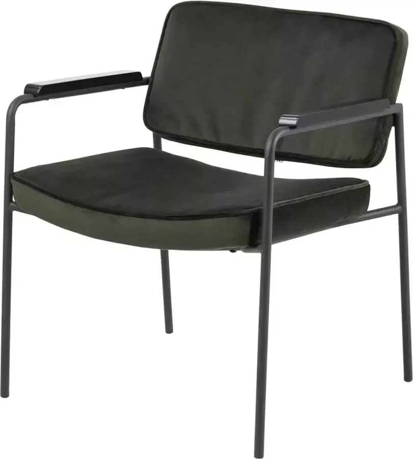 Lisomme Bibi velvet fauteuil donkergroen - Foto 1