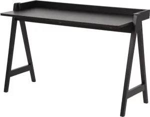 Lisomme Lieke houten bureau zwart 127 x 80 cm